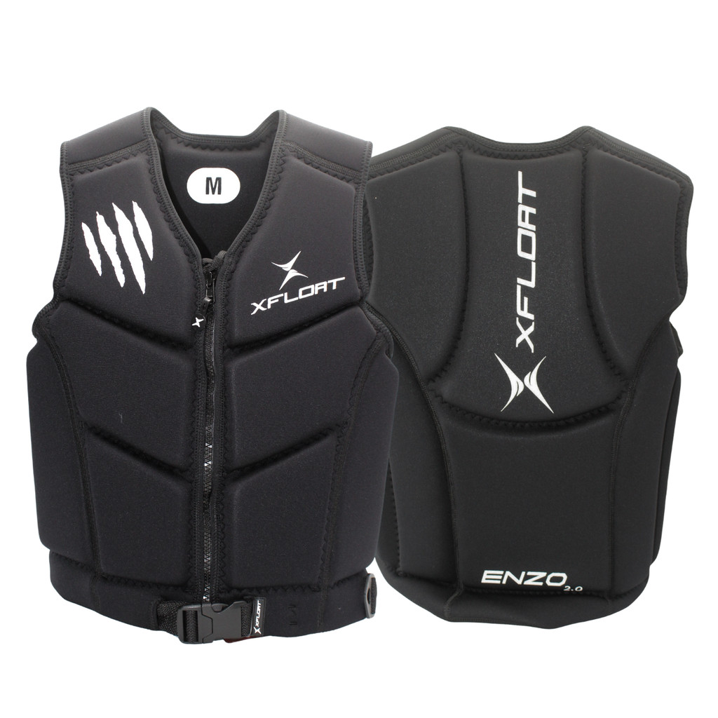 Colete Salva Vidas Homologado X-float Enzo Jet Ski Wakeboard Preto