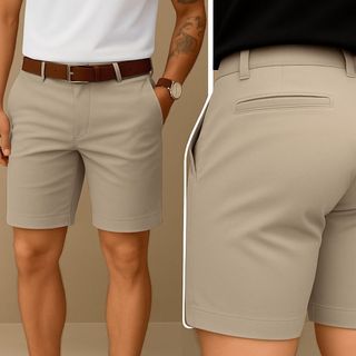 Bermuda Alfaiataria Masculina Sarja Short Esporte Fino Social Premium