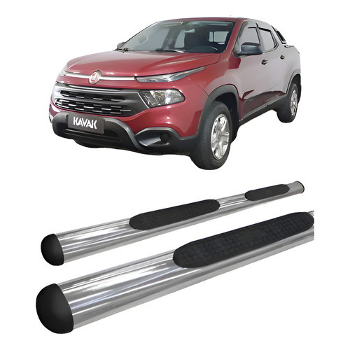 Estribo Oval Cromado Fiat Toro 2016/2020 Cromado
