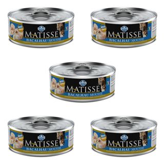 Kit 5x Matisse Cat Wet Mousse Bacalhau 85g em Oferta na Shopee