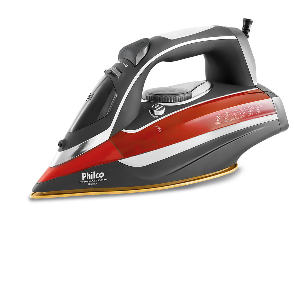 Ferro de Passar a vapor Titanium Ceramic Philco PFV3200V em Oferta na Shopee