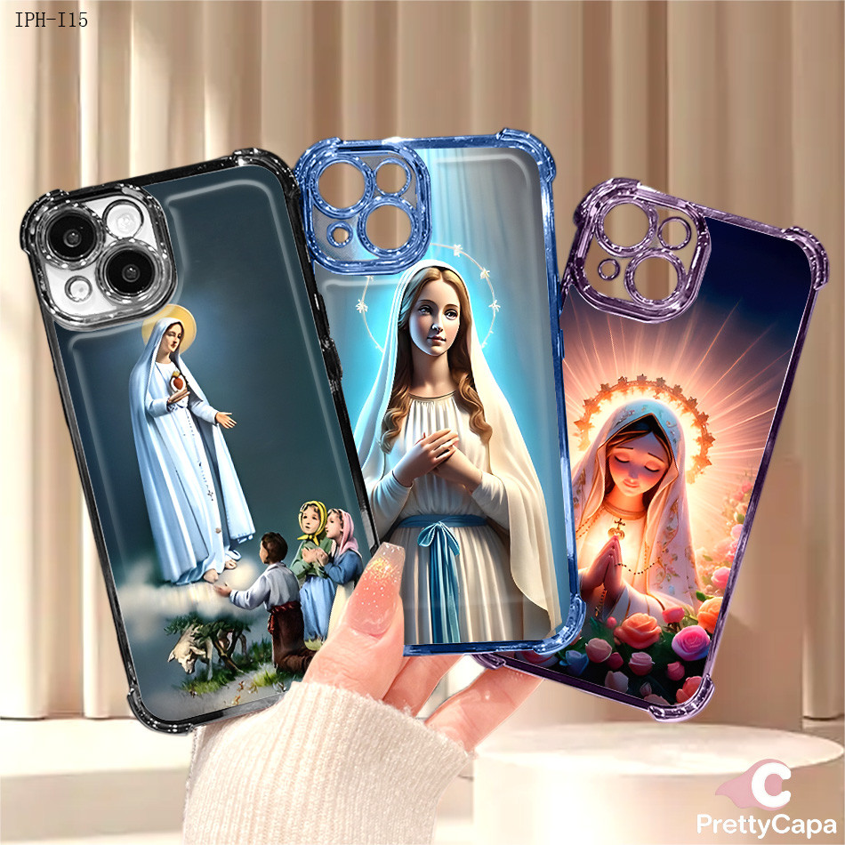 Capa Anti Impacto Transparente Luxo Para iPhone 17 17E 16 16E 15 14 13 12 11 XR 7 8 SE Pro Max Plus Soft Capas 0627 FS