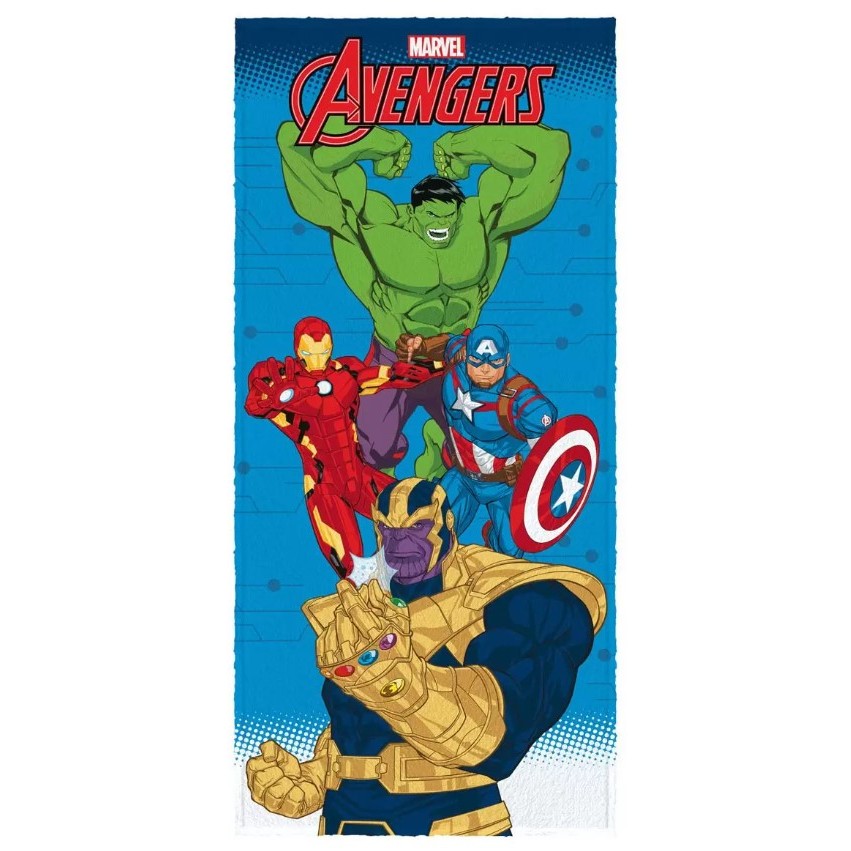 Toalha de Banho Felpuda Infantil - Vingadores / Avengers