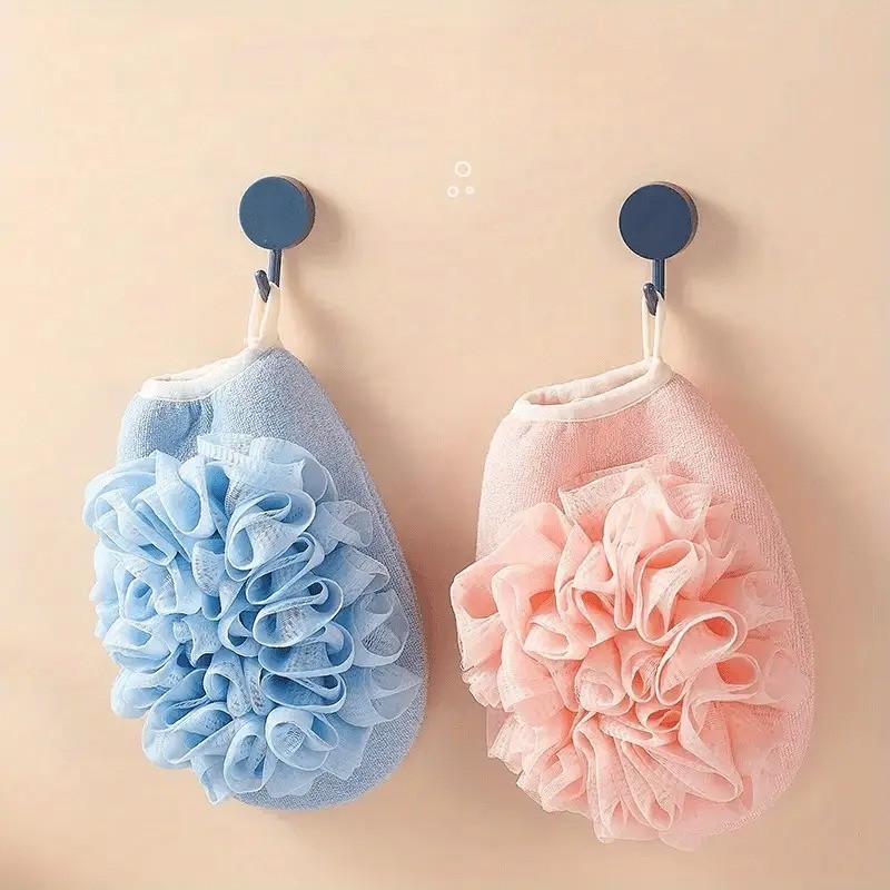 Luva Esponja Dupla Face para Banho | Limpeza de Pele para Homens e Mulheres | Toque Macio e Espuma