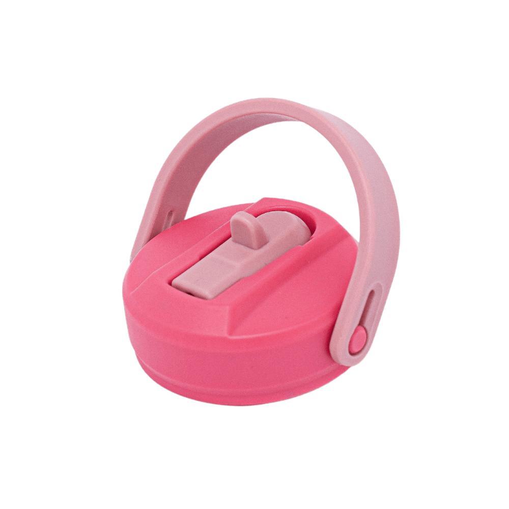 Tampa com Canudo Retrátil Rosa Büp One em Oferta na Shopee