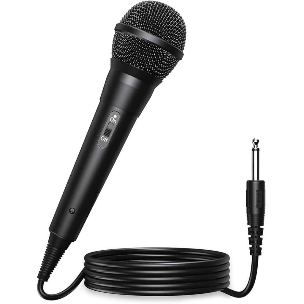 Microfone Dinâmico Profissional Com Cabo P10