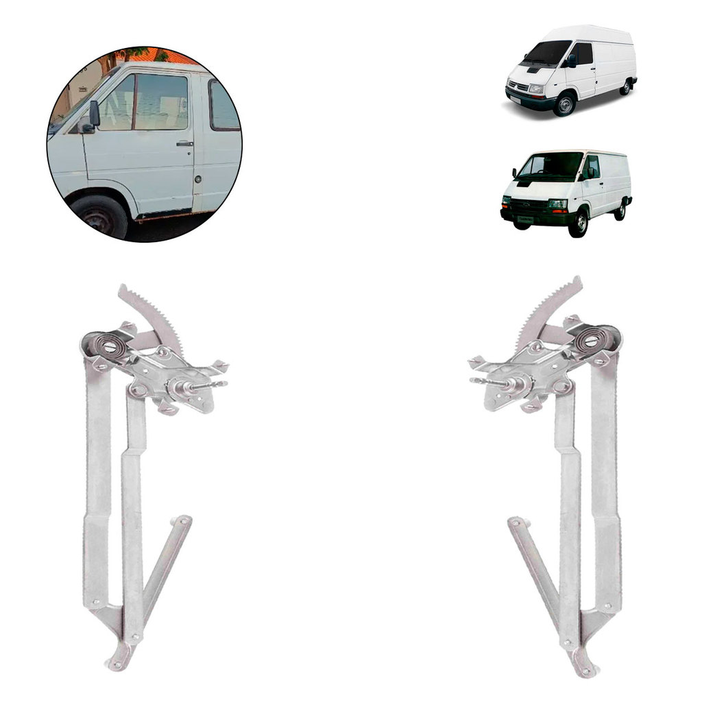 Par Máquina de Vidro Direita e Esquerda Trafic Anos 1991 1992 1993 1994 1995 1996 1997 1998 a 2001