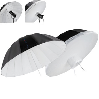 Sombrinha Parabólica Deep Preta Interior Branca 16 Varetas com Difusor Backpanel (165cm) em Oferta na Shopee