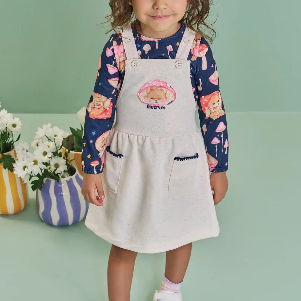 Salopete e Body Baby Alecrim Kukiê Inverno 26