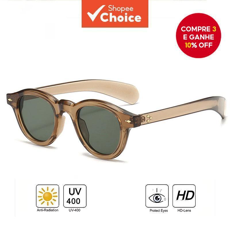 Óculos De Sol Redondos Retrô-Tons Unissex Esportivos E Elegantes UV400 Para Atividades Ao Ar Livre