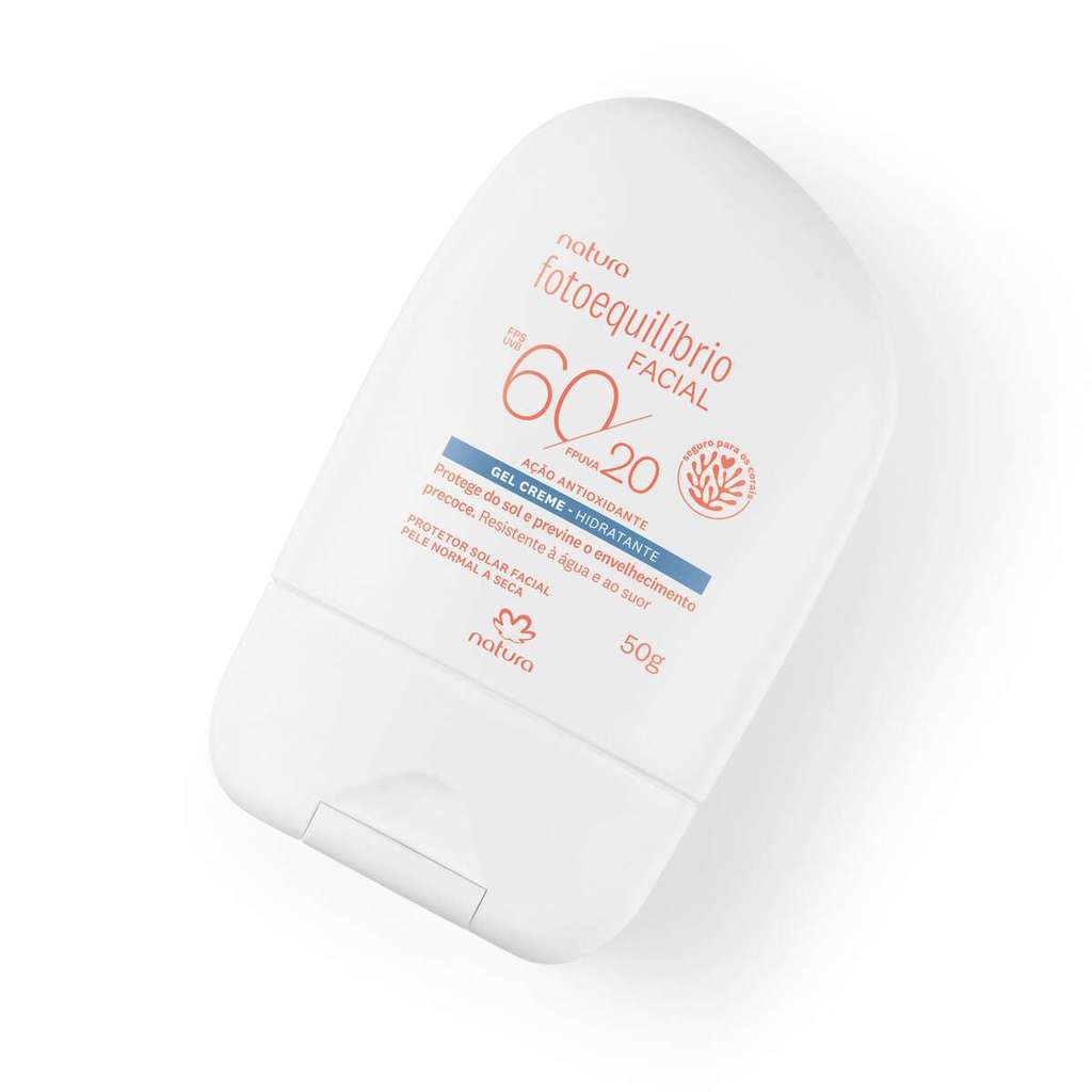 Protetor Facial Gel Creme FPS 60 FPUVA 10 Fotoequilíbrio