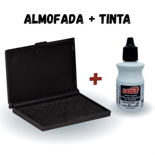 Almofada Para Carimbo Carbrink N.3 + Tinta para Carimbo - Kit Almofada e Tinta para Carimbo em Oferta na Shopee