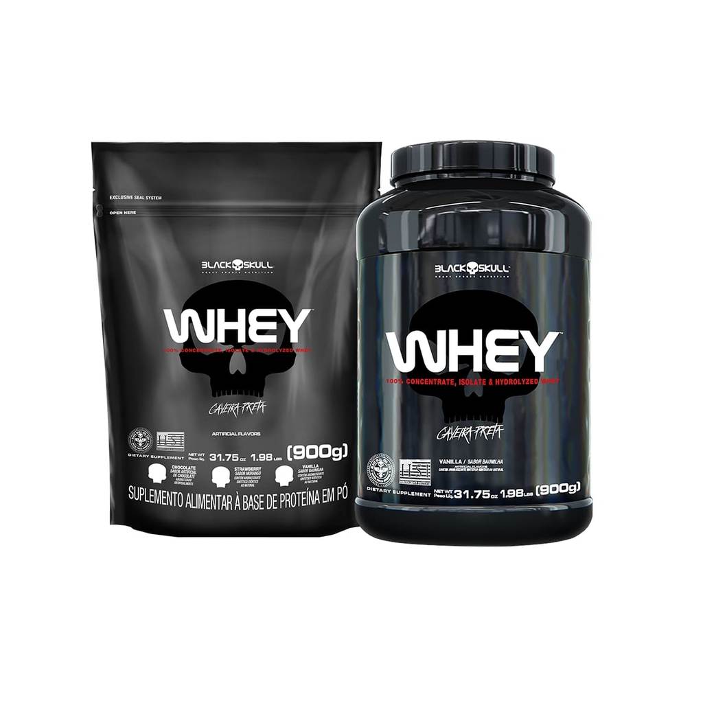 Kit Whey 2x - Black Skull em Oferta na Shopee