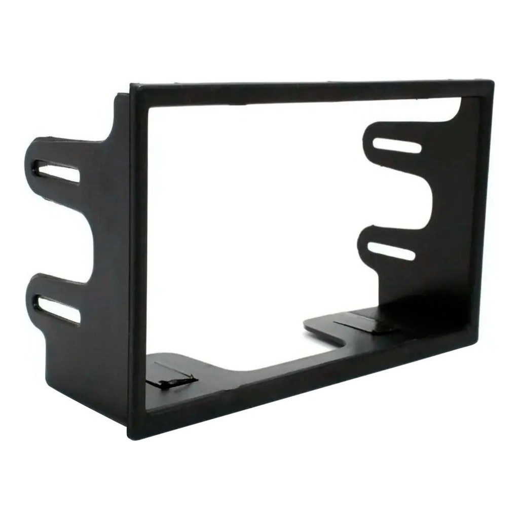 Moldura Painel 2din Golf Polo Bora Fox Fiesta Ecosport Tela Central Multimidia Dvd Mp5 Tv Som Expex Epx 190 Cor Preto