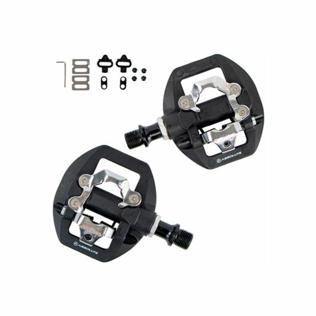 Pedal Absolute Dual Clip / Ptf Mtb Com Tacos Encaixe SPD