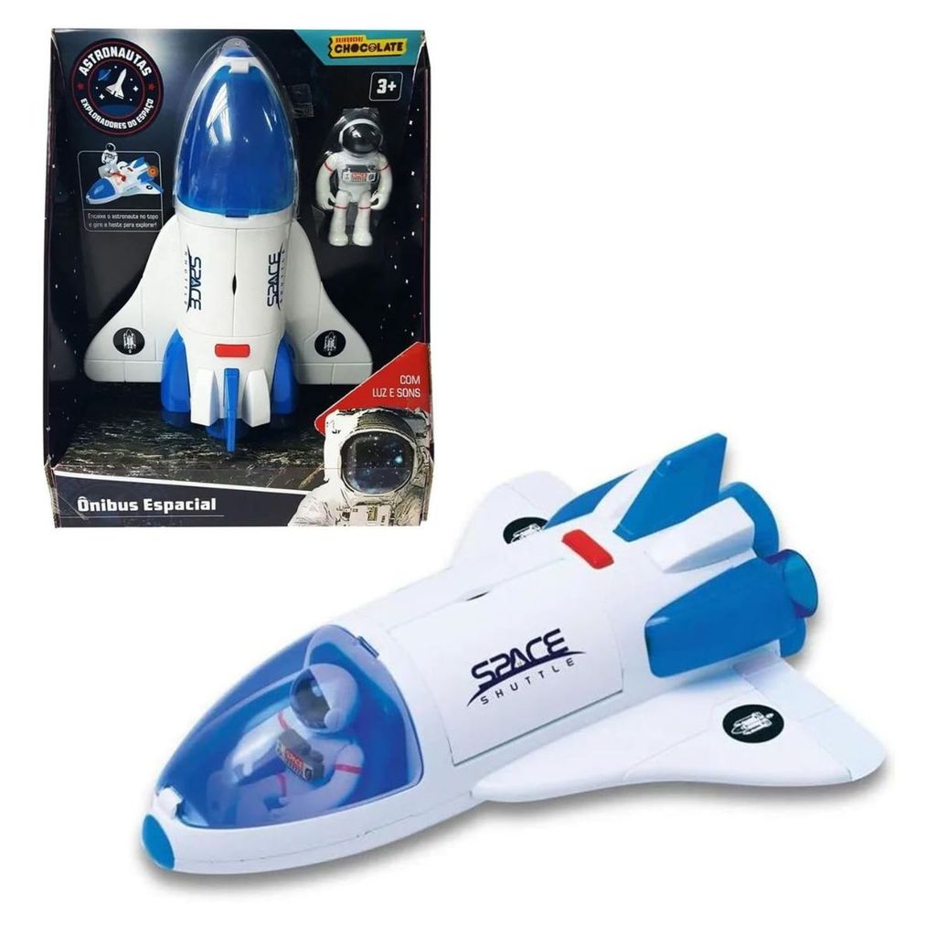 Miniatura Ônibus Espacial Com Astronauta 84508 Fun