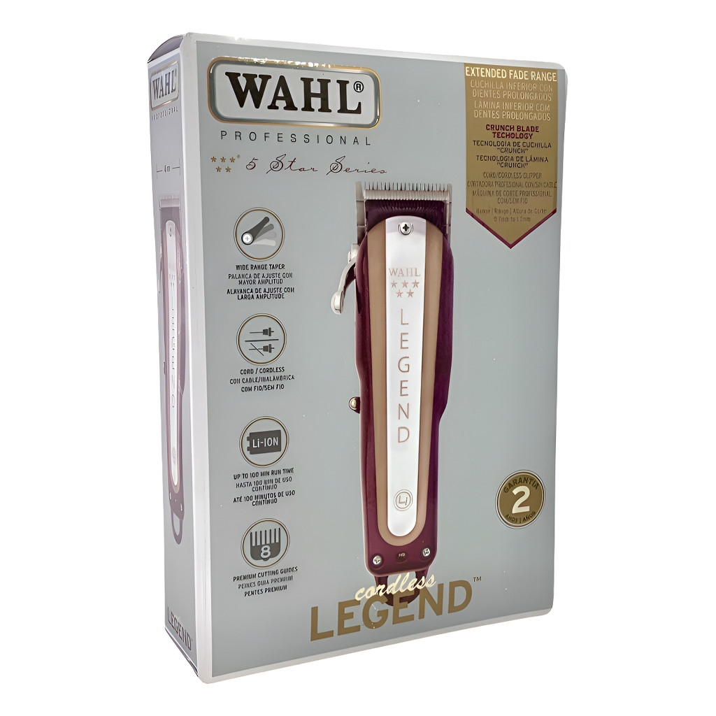 Cortador De Cabelo Wahl Legend Cordless Sem Fio - 100v/240v Bordô 127/220v