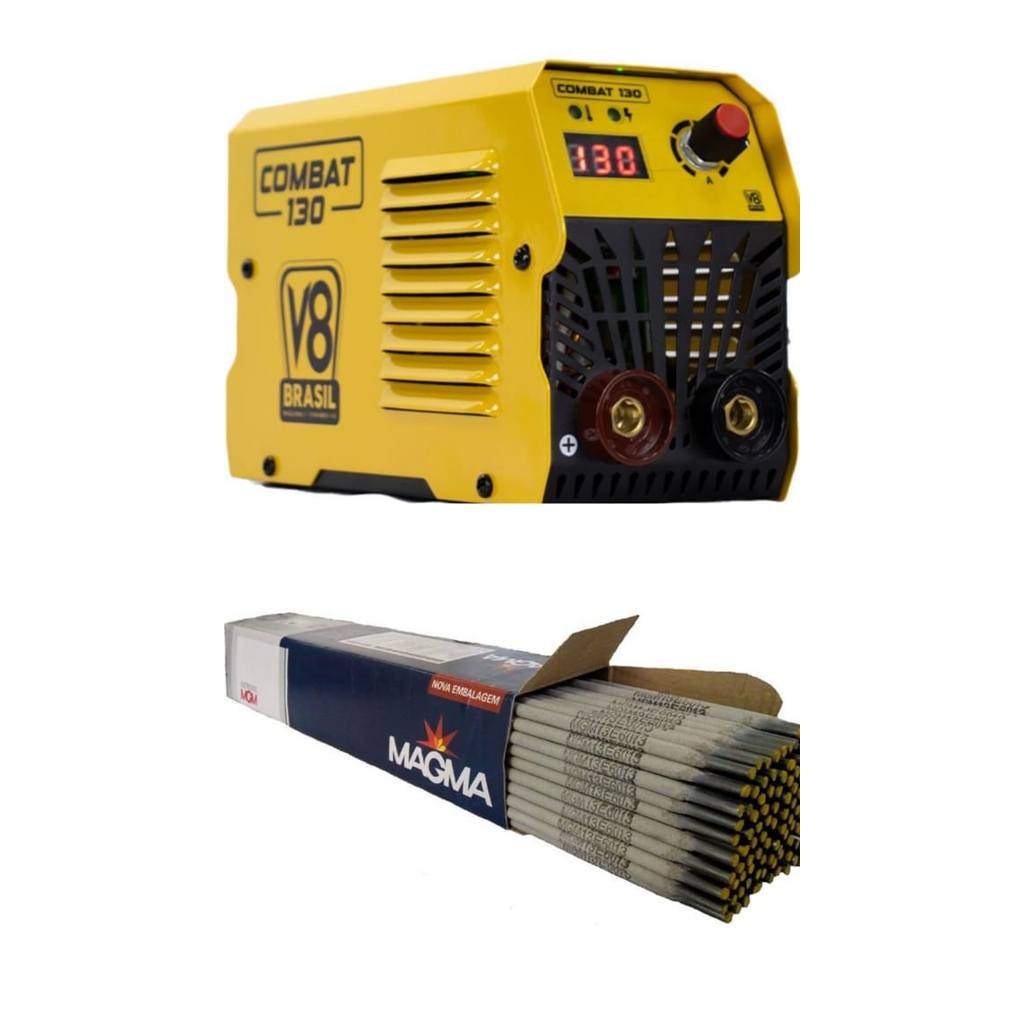Máquina de Solda KIT  Inversora  ELETRODO MMA  130A 220V V8
