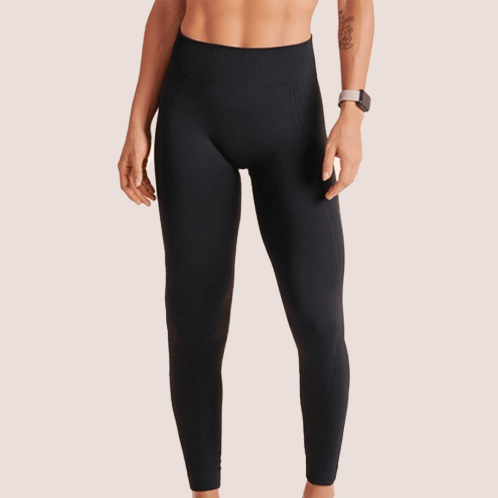 Calça Legging Com Cós De Silicone Alto Ventilação Estratégica E Flexibilidade Para Treinos