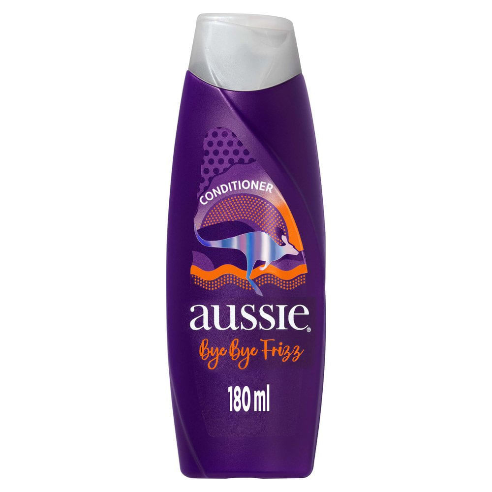 Condicionador Aussie Bye Bye Frizz Maciez e Brilho 180ml em Oferta na Shopee