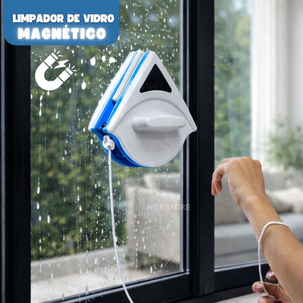 Limpa Vidro Magnético Limpador Magnético Limpa Vidro Aquários Janelas Apartamentos