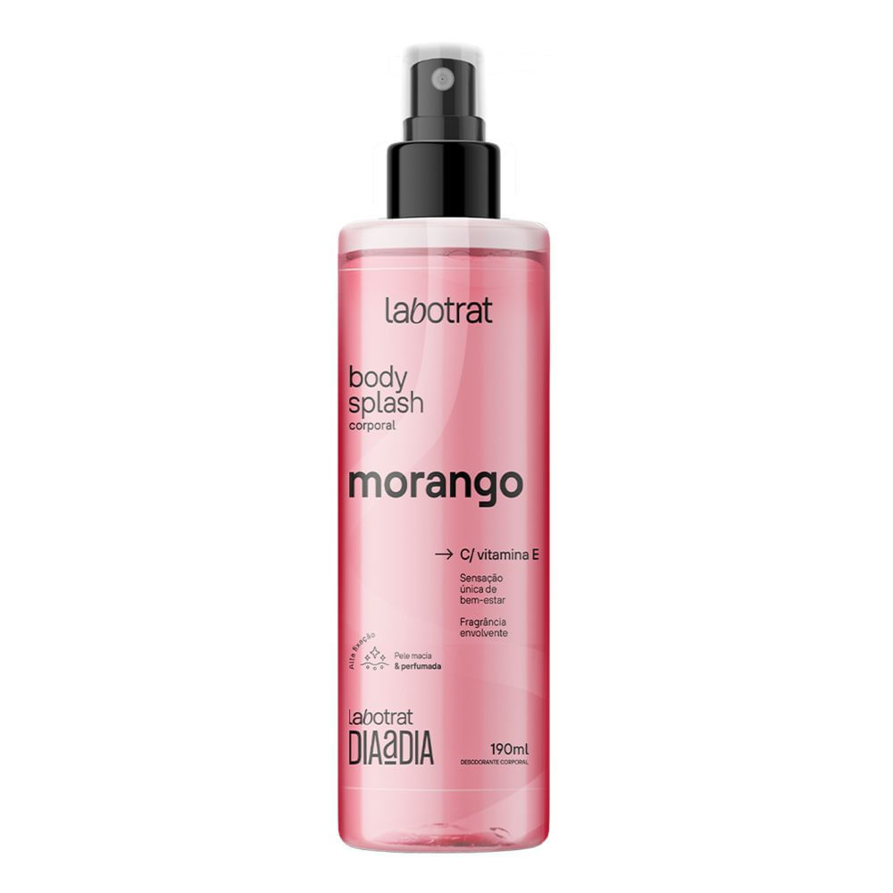 Body Splash Labotrat Morango com Vitamina E 190ml em Oferta na Shopee