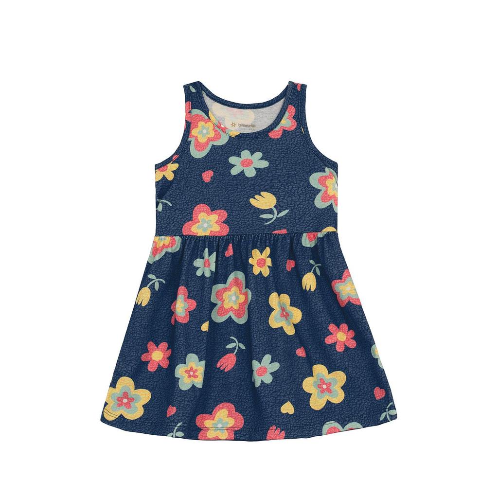 Vestido infantil menina florido Brandili