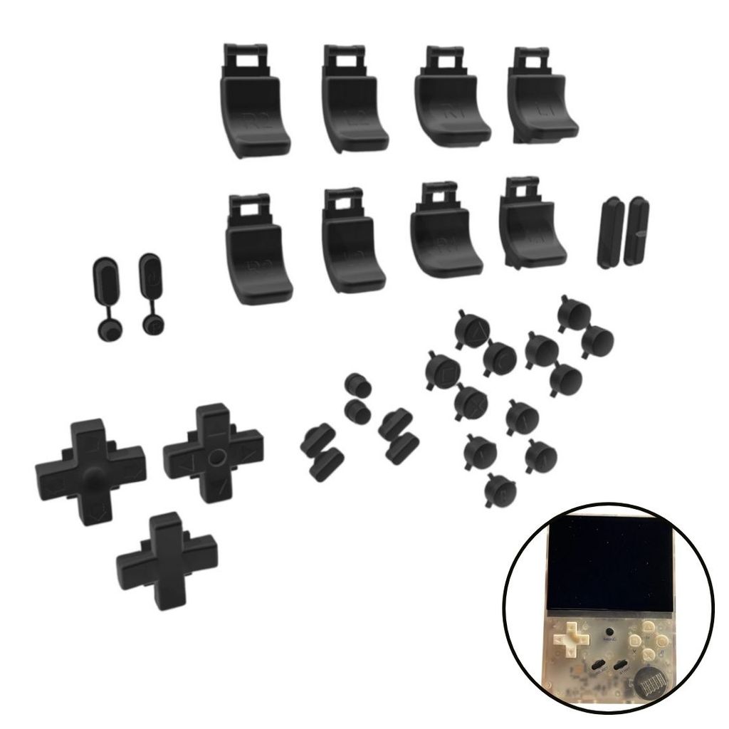Kit Botões D-Pad Buttons R1 R2 L1 L2 Power Para RG35XX
