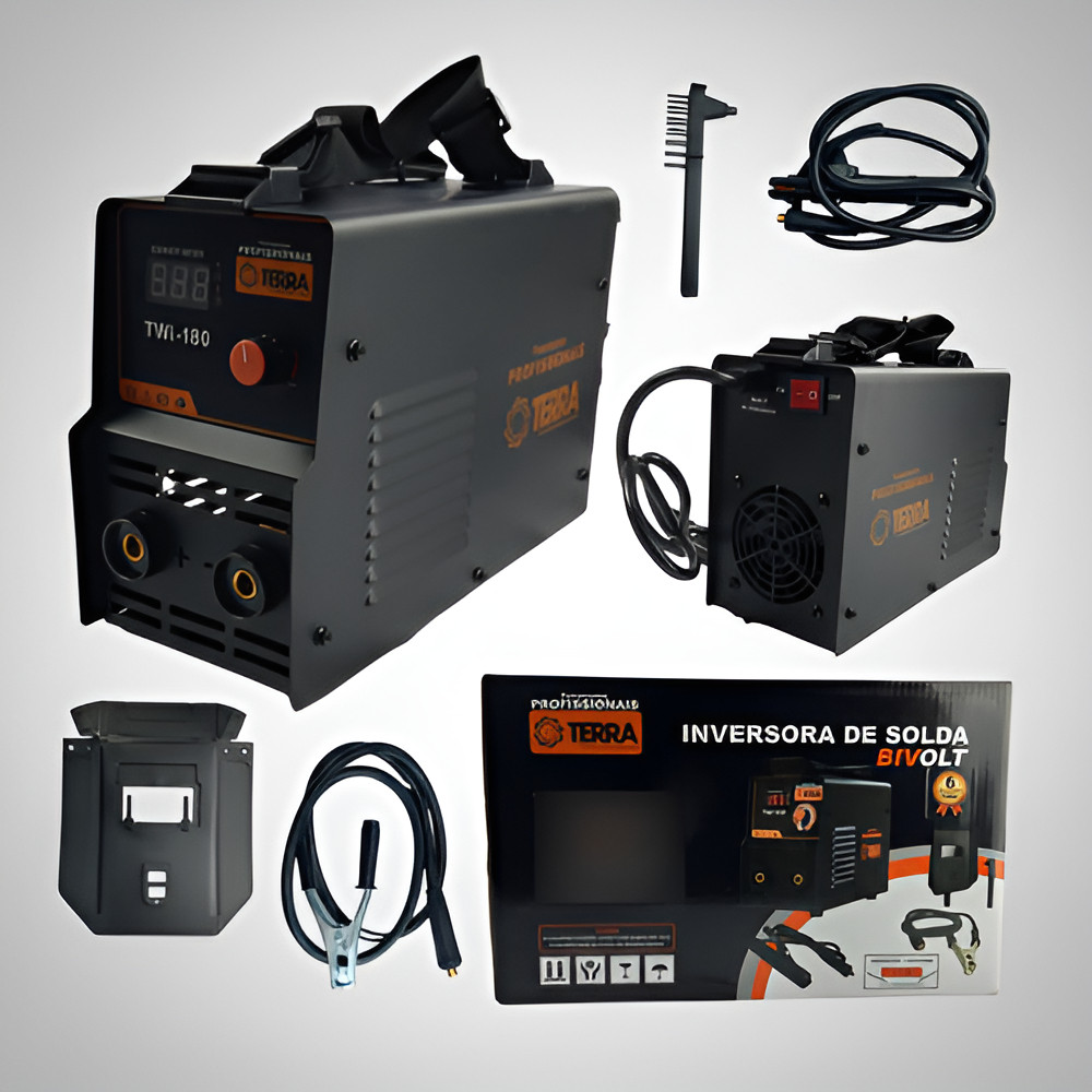 Inversora De Solda Bivolt Twi-180 Terra Profissional Alta Performace