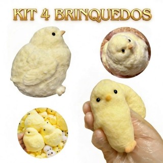 Brinquedo Pintinho Taba Squishy Mole Fidget Toy Frango Antiestress De Apertar TikTok Kawai Kit 1 2 3
