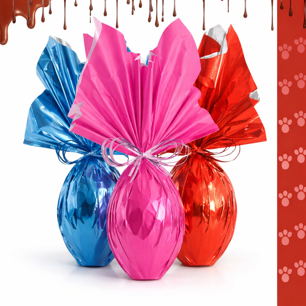 Ovo De Páscoa 250g Azul Ou Rosa Ovo com Chocolate Nobre em Oferta na Shopee