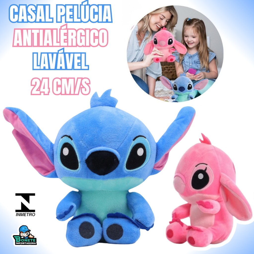 Casal de Pelúcia 24cm – Bonecos Decorativos Macios e Laváveis em Oferta na Shopee
