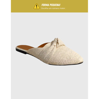 Sandália Feminina Rasteira Sapatilha Feminina Confortável Social MULE NÓ em Oferta na Shopee