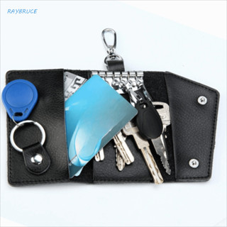 Chaveiro De Couro Genuíno Raybre , Mini Bolsa Organizadora De Porta-Chaves Com Divisão De Vaca , Portátil em Oferta na Shopee