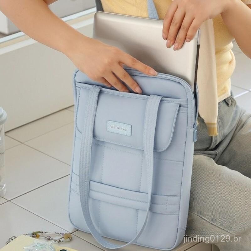 Ombro Para Laptop De 15 Polegadas Bolsa Capa Protetora Tablet Portátil Caso De Transporte Computador