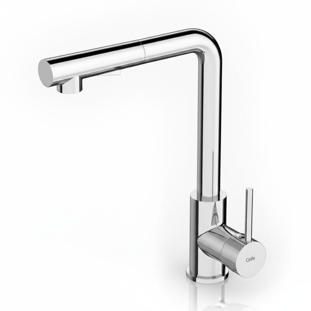 Monocomando Para Cozinha De Mesa Bica L Extraível Pratica Cromado Celite