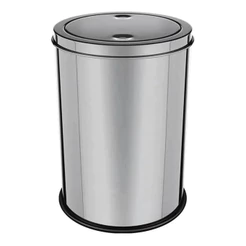 LIXEIRA INOX DE COZINHA BANHEIRO TAMPA BASCULANTE 12 LITROS