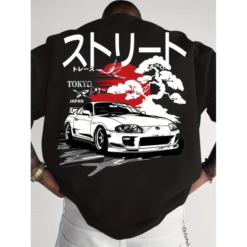 Camiseta JDM Supra MK4 Tokyo Japão Streetwear Racing Drift Estampa Carro
