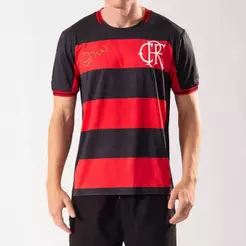 Camiseta Flamengo Bench Zico 10 Vermelho/Preto