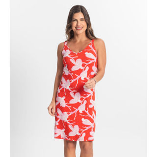 Vestido Estampado Rovitex Rosa em Oferta na Shopee