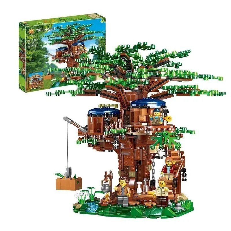 1.000 PCS Compatível Lego Minecraft Tree House Villa Brinquedos Montados Bons Amigos Presente de Aniversário