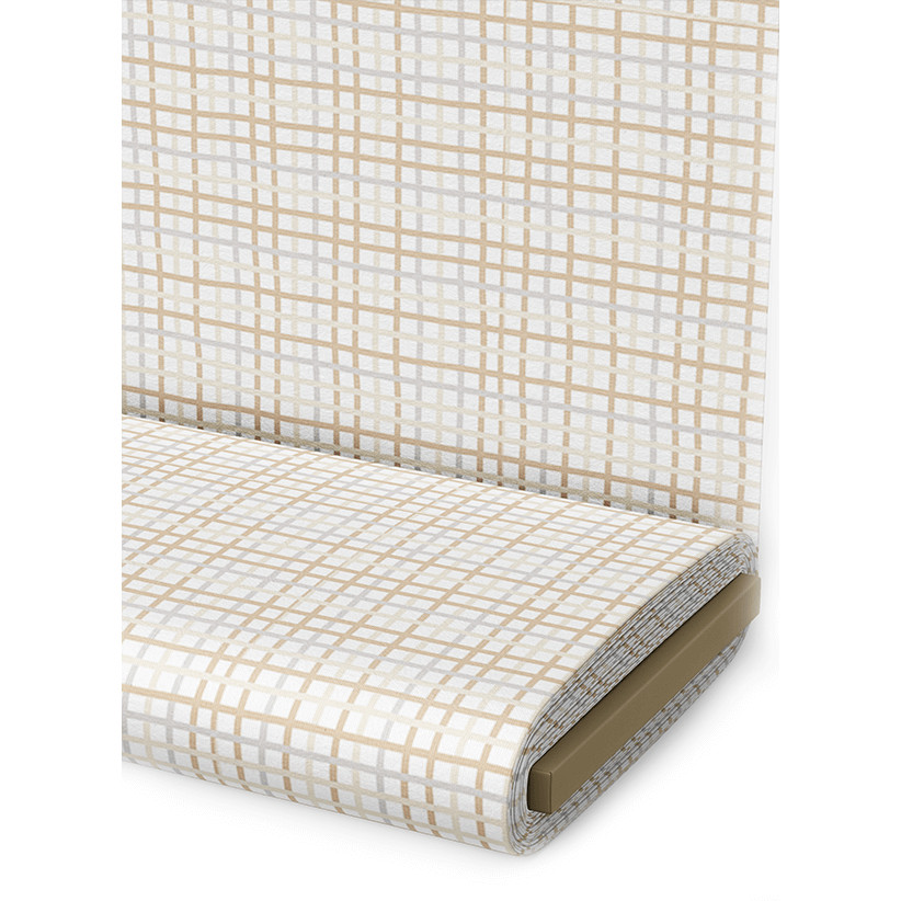 Tecido Tricoline Estampado Xadrez Trançado Miúdo Bege Pano Mochila Costureira Bolsa Artesanato