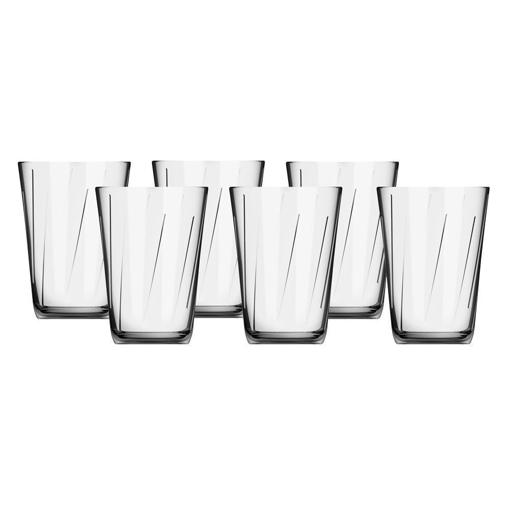Jogo de Copos Nadir Amazon em Vidro Transparente 6 Peças 190ml em Oferta na Shopee