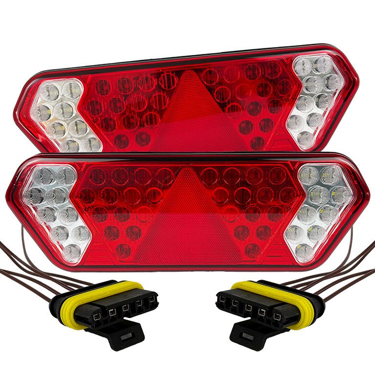 PAR Lanterna Tras Guerra Led Caminhão Carreta 24v c/ chicote em Oferta na Shopee