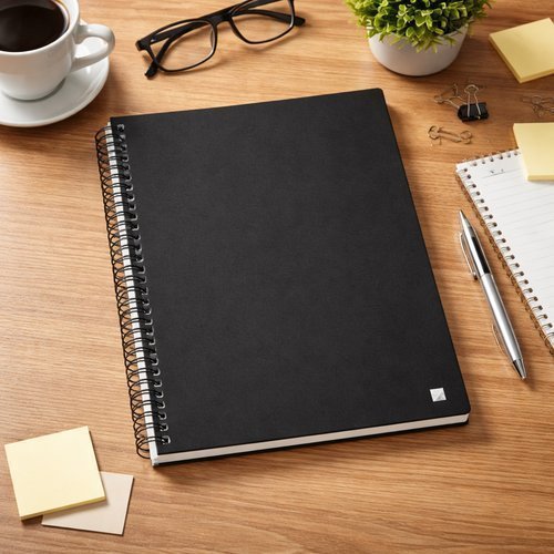 Caderno Preto 10 Matérias 140 Folhas Estudo Escolar Escrever Faculdade Achadinhos