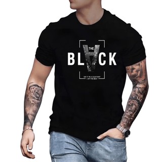 Camiseta Masculina plus size G1 G2 G3 G4 The Black Camisa Estampada 100% Algodão 30.1 Penteado