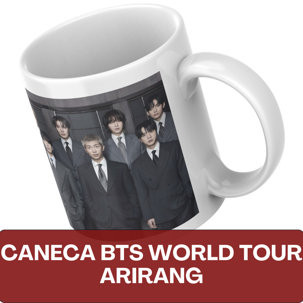 Caneca de Porcelana Premium BTS Arirang - Coleção Special Heritage (Edição de Luxo Limitada)