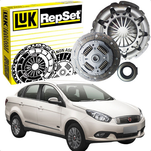 Kit Embreagem Palio Attractive 1.4 2012 13 14 15 16 Orig Luk