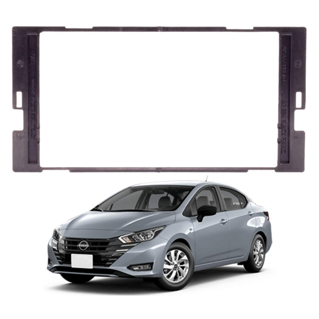 Moldura 2 Din Black Piano New March 2014/16 Versa 2014/19 Sentra 2014/18 Expex - EPX 382
