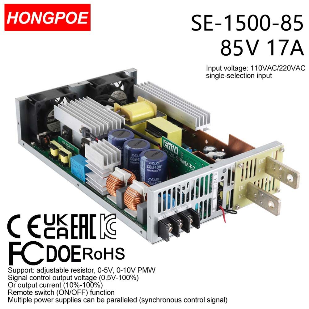 0-85V 17A 1500W Ajustável AC-DC 5V 10V PLC/PMV Transformador De Controle De Sinal , Adequado Para motor/Bateria/solar/in